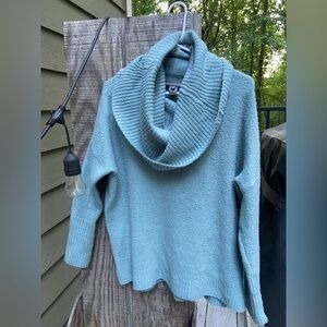 French Connection Light Blue Cowl Neck Sweater
